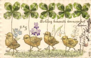 Easter embossed Litho (EB)