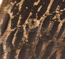 Ezüst (Ag.) füles kínáló, jelzett, mesterjeggyel, poncolt, m:17 cm,  25×20 cm, nettó:391 g