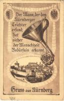 Nürnberg, Nuremberg; Art Nouveau, coat of arms (EK)