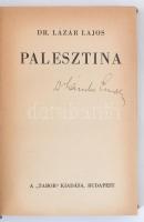 Dr. Lázár Lajos: Palesztina. Bp.,(1935), Tábor. Kiadói kissé kopottas egészvászon-kötés