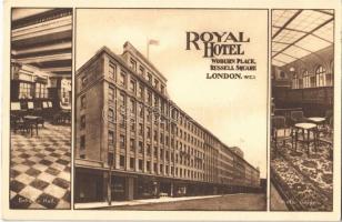 London, Royal Hotel, Woburn Place, Russel Square, interior, winter garden and entrance hall