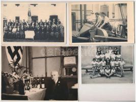 Kb. 60 db főleg RÉGI családi és katonai fotó képeslap / Cca. 60 mostly pre-1945 family and military ...