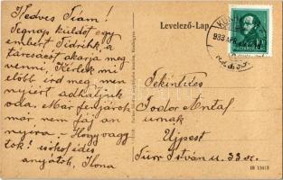 1933 Kunhegyes, Szélmalom. Farkas Sándor fényképész kiadása