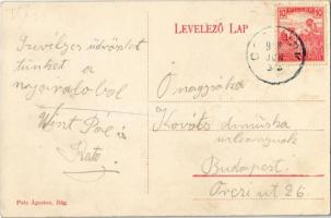 1918 Dág (Esztergom megye), Fő utca, üzlet. Putz Ágoston kiadása