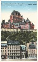 Quebec, Vue du Chateau Frontenac de la Basse-ville / Chateau Frontenac Hotel as seen from Lower town