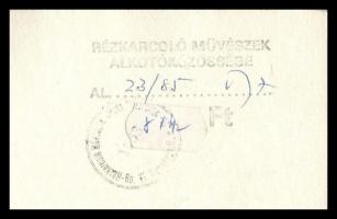 Szemethy Imre (1945- ): Átlépés (25/100), rézkarc, papír, jelzett, hátoldalon pecséttel, 19×15 cm