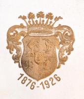 1926 A budapesti Szepesi Egyesület (Felvidék) jubiláris táncestélyi táncrendje aranymosásos címerrel...