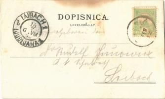 Goszpics, Gospic; Art Nouveau, floral (vágott / cut)