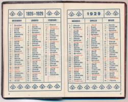 1928-1929 Richter Gyógyszertár zsebnaptára termékismertetőkkel