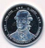 DN "Magyarország Keresztény Királyai / II. Lipót 1790-1792" Ag emlékérem (20,28g/0.333/39m...