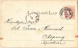 1898 Fehértemplom, Ung. Weisskirchen, Bela Crkva; Királyi törvényszék, Cs. és kir. tiszti lakás / co...