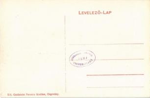 Orgovány, Községi iskola, Paplak és imaház, Községi iskola központ. Kiadja Goldstein Ferenc 571