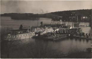 Strangnas, dock, steamships, photo