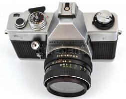 Praktika fényképezőgép Pentacon 1:850 objektívvel Chinoin vaku, Trust digitális fényképezőgép