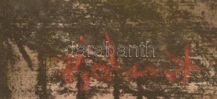 Bálint Rezső (1885-1945): Hölgy fotelban. Pasztell, papír, üvegezett keretben, hibás keretben, 50×40...