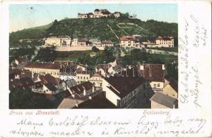 1900 Brassó, Kronstadt, Brasov; Fellegvár / Schlossberg / Dealul Strajii / castle hill (EK)