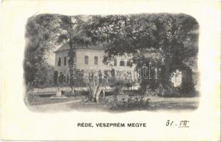 1913 Réde (Veszprém megye), Gróf Eszterházi Pál kastélya