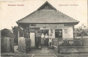 1914 Forró (Encs), Fogyasztási szövetkezet üzlete