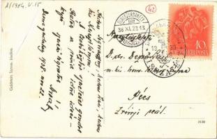 Dunaszerdahely, Dunajská Streda; Nemességi utca, Ungár B. és Rimstein üzlete, autó. Goldstein Józsua...