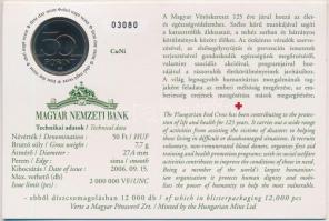 2006. 50Ft "125 éves a Magyar Vöröskereszt" első napi veret számozott emléklapon T:1