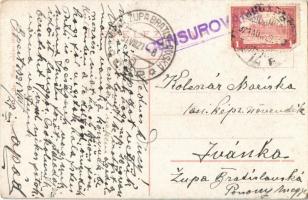 1921 Budapest I. Kilátás az Országház felé, Lánchíd