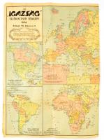 1941 Az igazság tájékoztató térképe, kiadja: Magyar Földrajzi Intézet Rt., foltos, 57×81 cm