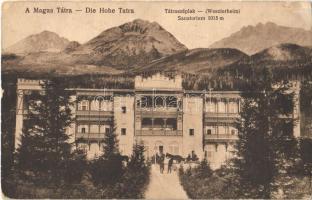 1918 Tátraszéplak, Tatranska Polianka, Westerheim (Magas-Tátra, Vysoké Tatry); szanatórium / sanatorium