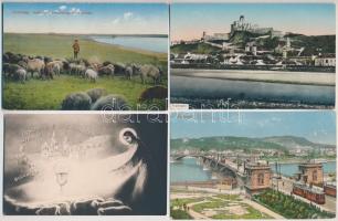 30 db régi magyar és történelmi magyar városképes lap, vegyes minőség / 30 pre-1945 Hungarian and Historical Hungarian town-view postcards, mixed quality