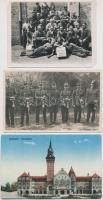 32 db régi magyar és történelmi magyar városképes lap, közte fotók, sport, vegyes minőség / 32 pre-1...