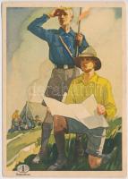 32 db régi magyar és történelmi magyar városképes lap, közte fotók, sport, vegyes minőség / 32 pre-1...