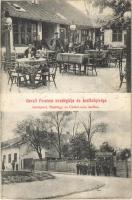 1909 Budapest I. Gertsl Ferenc vendéglője és kerthelyisége, étterem, személyzet. Naphely és Czakó utca sarkán (EK)