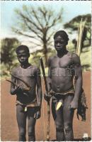 Guinée Francaise, Chasseurs bassaris / Bassari hunters, Guinean folklore