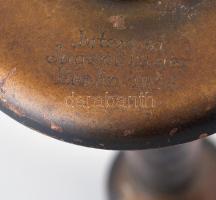 Berlini olimpiai fáklyatartó Berlin, 1936, rézötvözet, az olimpiai emblémával: "Fackel-Staffel-...