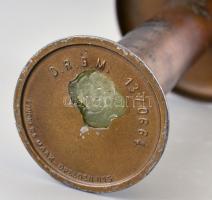 Berlini olimpiai fáklyatartó Berlin, 1936, rézötvözet, az olimpiai emblémával: "Fackel-Staffel-...