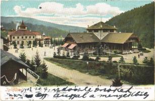 1908 Iglófüred, Bad Zipser Neudorf, Spisská Nová Ves Kupele, Novoveské Kúpele; szálloda, fürdő. Kiadja Feitzinger Ede 1904/14. / hotel, spa (EK)