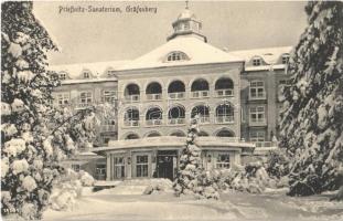 1927 Lázne Jeseník, Bad Grafenberg (Jeseník); Priessnitz-Sanatorium / spa, winter