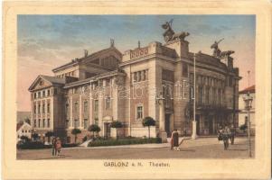 1923 Jablonec nad Nisou, Gablonz an der Neisse; Theater / theatre