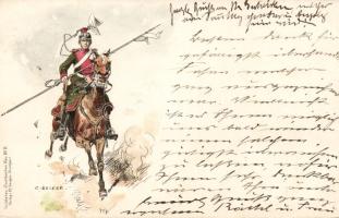 German Military s: E Becker Litho