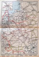 1921 Grosser Atlas der Eisenbahnen und Schiffahrt von Mittel-Europa. Deutsches Reich.+Verzeichnis vo...