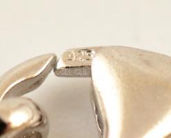 Ezüst(Ag) nyakék és karkötő, köves díszítéssel, jelzett, tokban, h: 17 és 40 cm, bruttó: 14,6 g