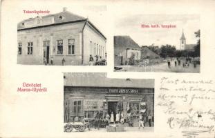 Marosillye with bank and shop
