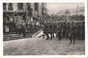 1940 Kolozsvár, Cluj; bevonulás, Horthy Miklós és Purgly Magdolna / entry of the Hungarian troops, Horthy and Purgly + 1940 Kolozsvár visszatért So. Stpl