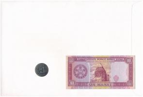 Türkmenisztán "Szaparmurat Nijazov" felbélyegzett borítékban, bélyegzéssel, benne Türkmeni...