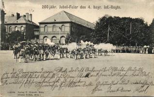 German military Anniversary of Bavarian regiment