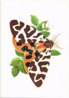 12 db modern motívumlap lepkékkel és pillangókkal / 12 modern motive cards with butterflies