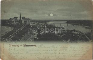1900 Pozsony, Pressburg, Bratislava; este / night (EK)