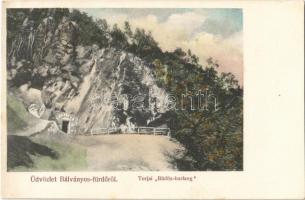 1911 Bálványosfürdő, Baile Balvanyos (Torja, Turia); Torjai Büdös barlang. Divald Károly fia / cave
