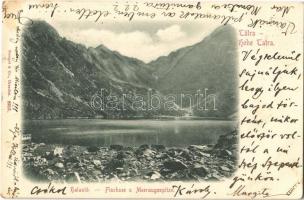 1899 Tátra, Vysoké Tatry; Halastó / Fischsee und Meeraugespitze / lake