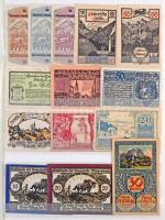 Ausztria ~1919-1920. ~177db-os papír szükségpénz tétel bélyegberakóban T:vegyes
Austria ~1919-1920....