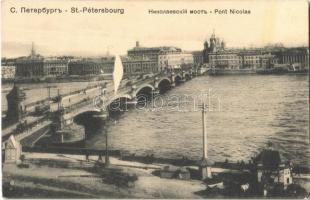Saint Petersburg, St. Petersbourg; Pont Nicolas / Nikolaevsky Bridge